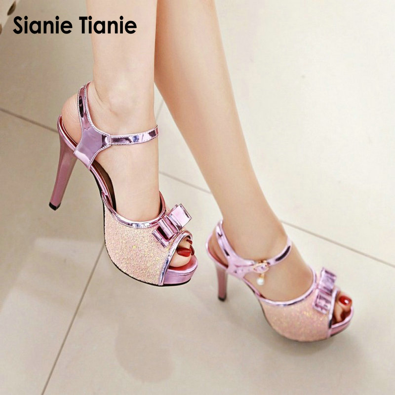 Summer Clothing Fabric - Sianie Tianie summer thin high heels
