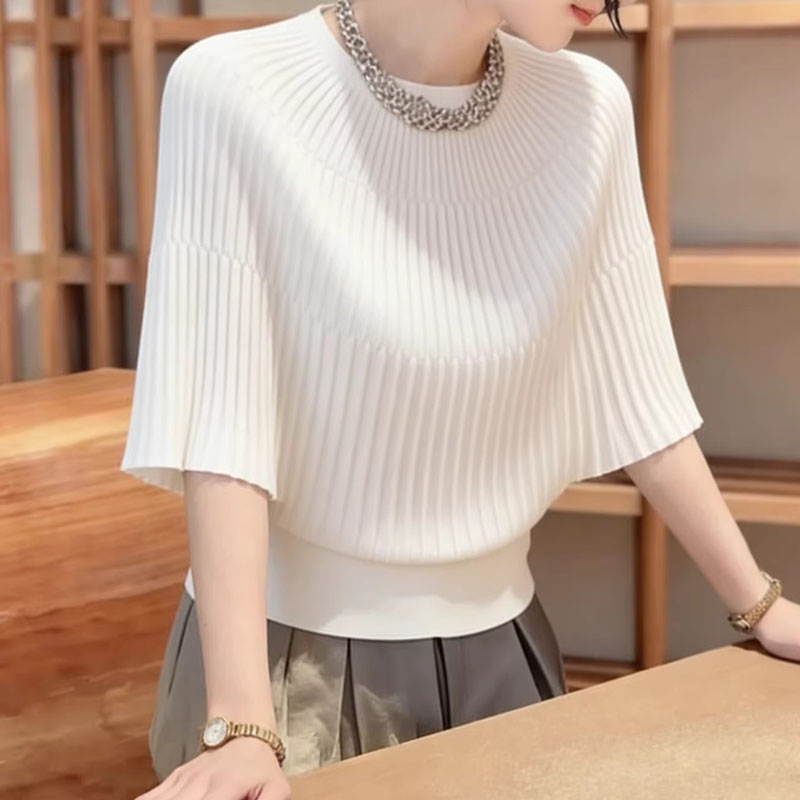 Summer Days Clothing - Women Clothing Summer O-Neck Knitted Sweater