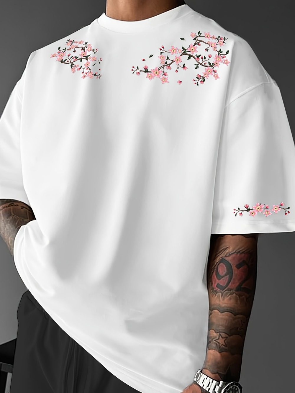 Japanese Harajuku Cherry Bloss - Japanese Summer Clothing Men review and price