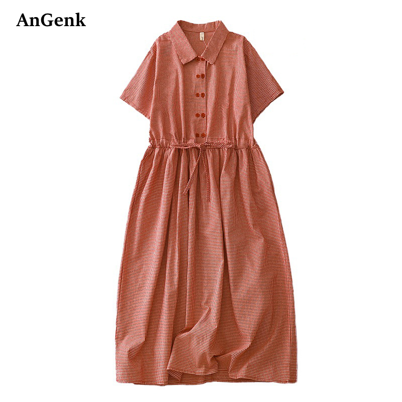 Cotton Short Sleeve Vintage Pl - Summer Clothing Drawing review and price