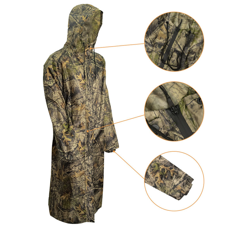 Camouflage Long Raincoat for M - Summer Rain Clothing review and price