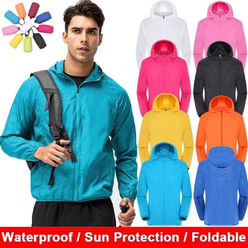 Men Women Waterproof Jacket Wi - Summer Rain Clothing review and price