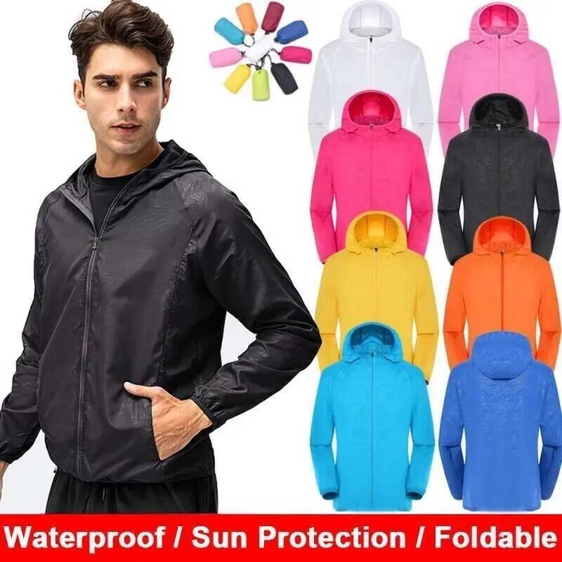 Men Women Waterproof Jacket Wi - Summer Rain Clothing review and price