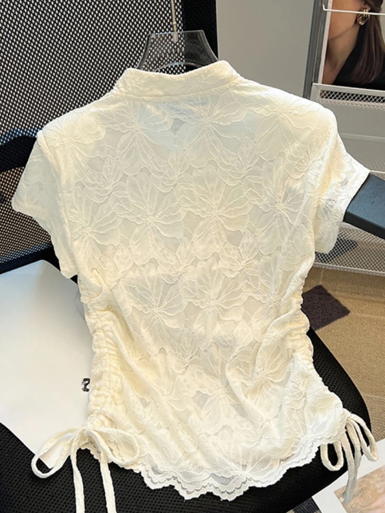 Chinese Styl Shirts Stand Neck - Summer Clothing Drawing review and price