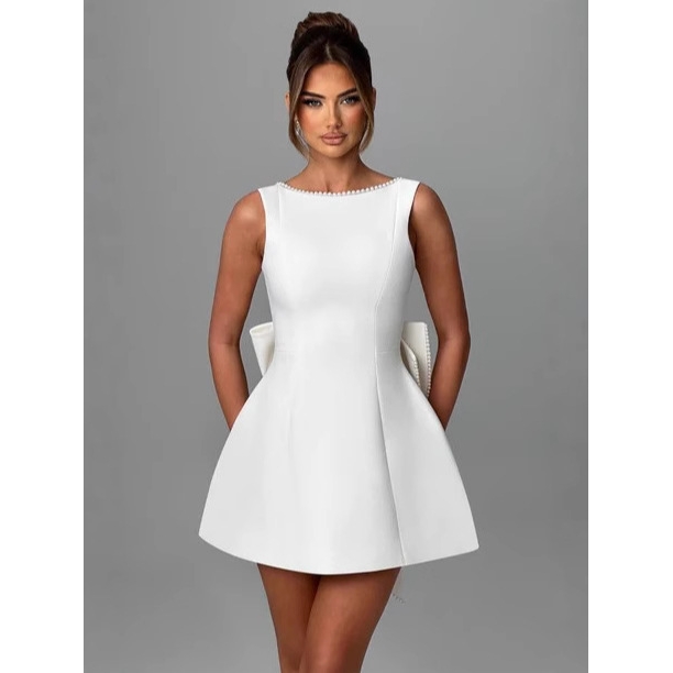 Fashionable Pearl  Knot Short  - Summer Clothing Fabric review and price