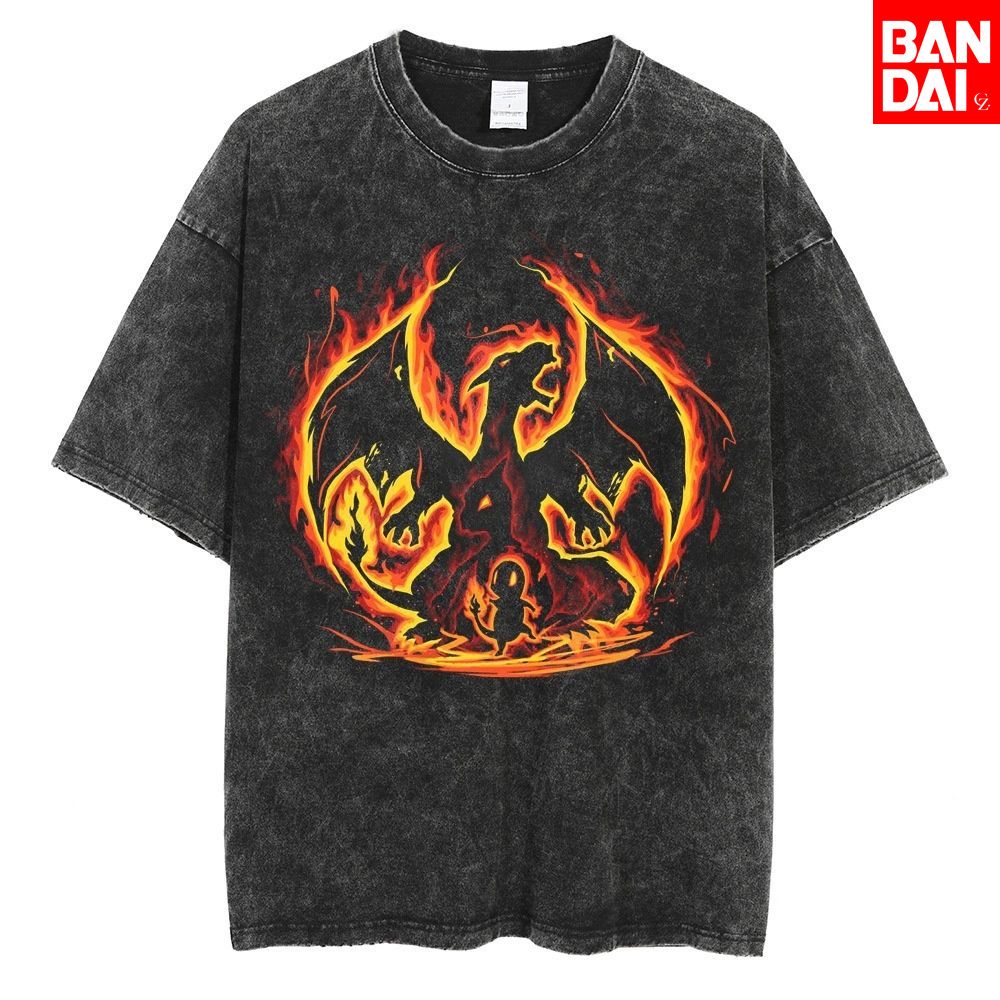 Pokemon Charizard T Shirt Men  - Japanese Summer Clothing Men review and price