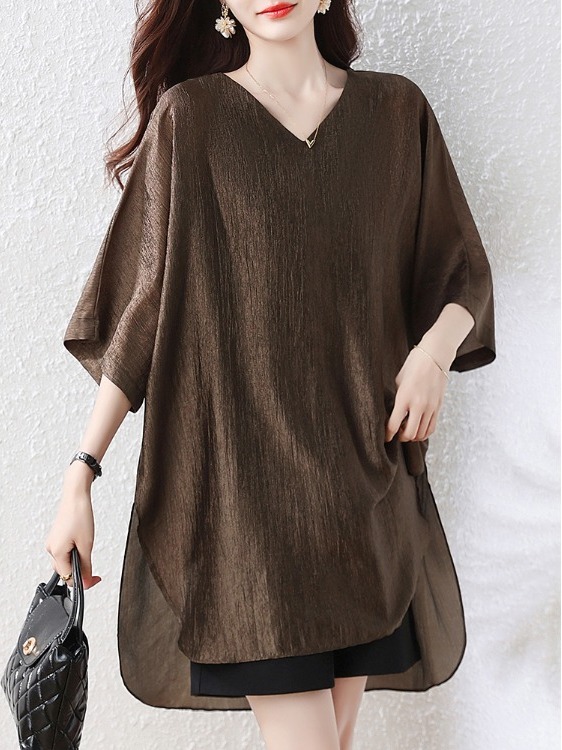 Simple Loose Fit Mid-Length T- - Summer Line Clothing Brand review and price
