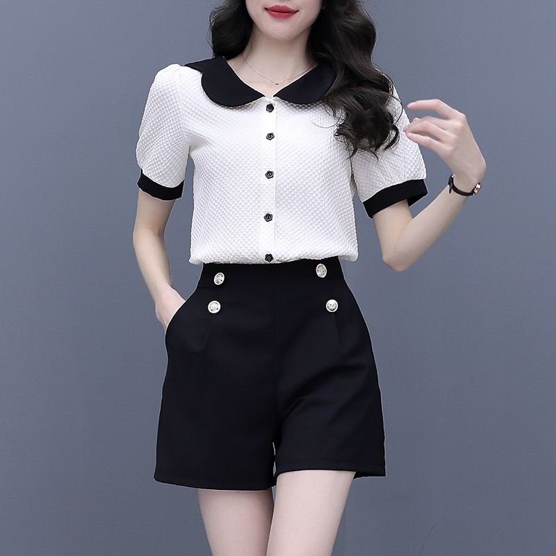 Contrast Color Button Short Se - Summer Clothing Trends 2025 Women'S review and price
