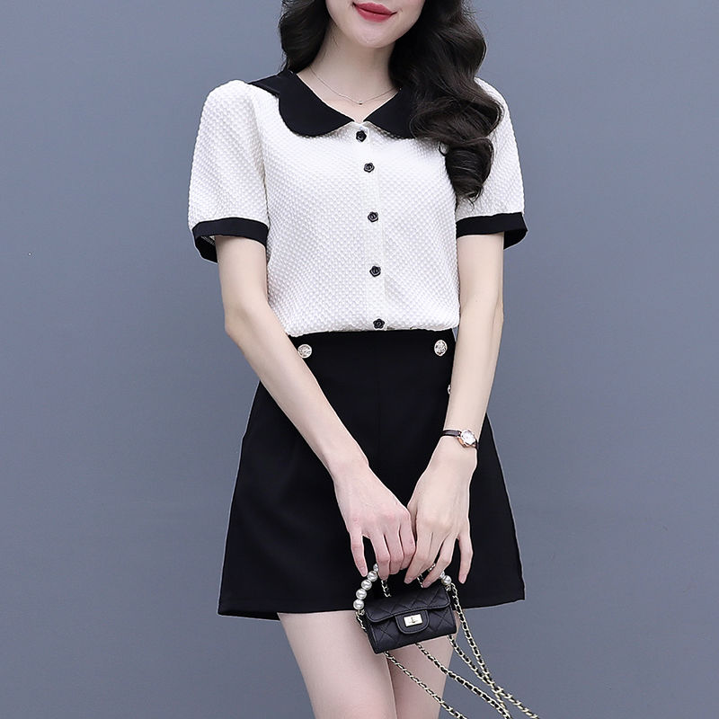 Contrast Color Button Short Se - Summer Clothing Trends 2025 Women'S review and price