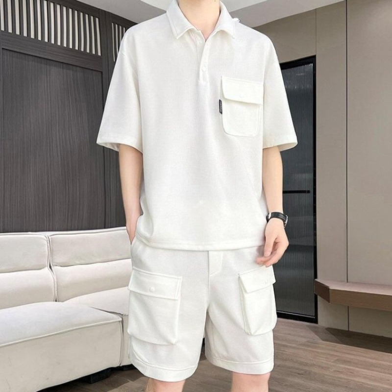 Men's Summer Short Sleeve Polo - Summer Clothing Sets Men review and price