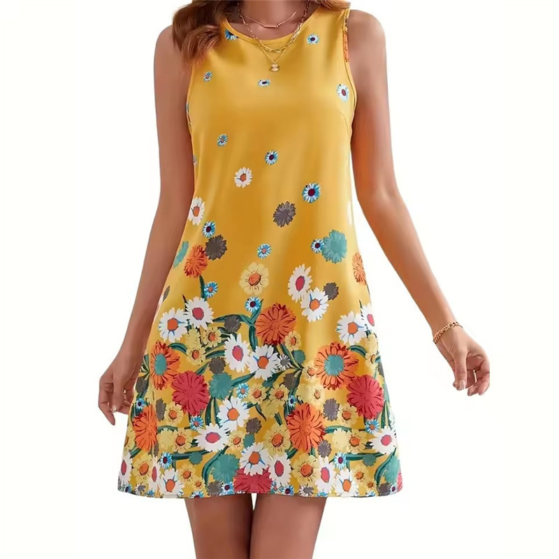 Yellow Floral Dress Women Slee - Soft Summer Yellow Clothing review and price