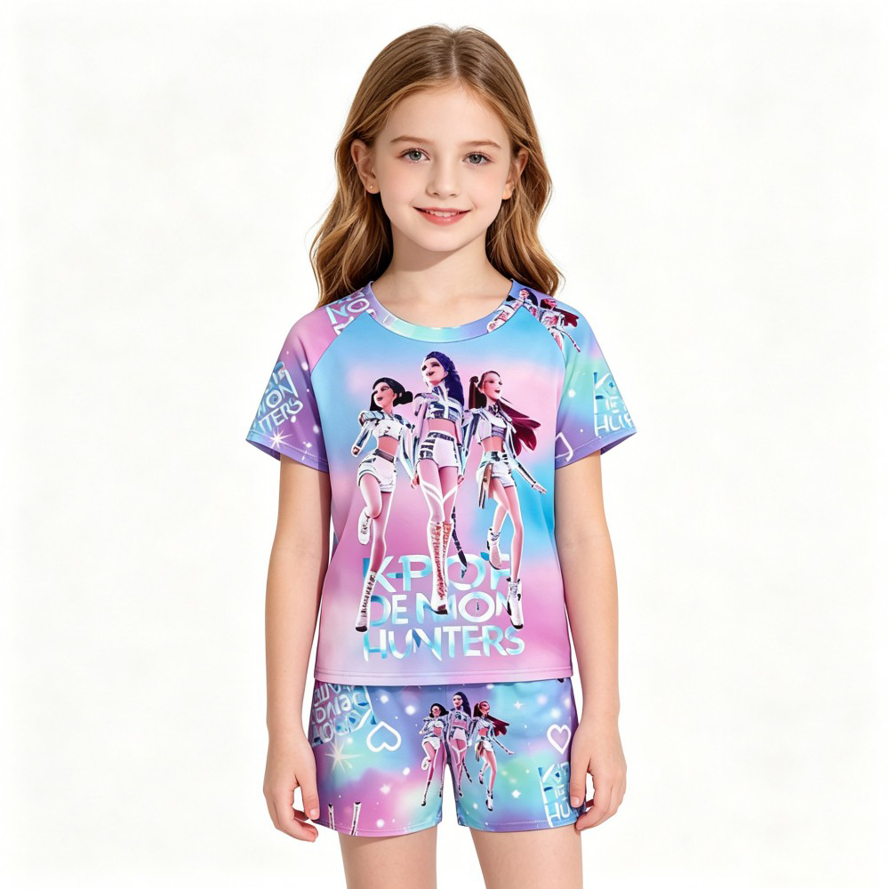 2026 New Kpop Themed Kids Paja - Summer Clothing For Teen Girls review and price