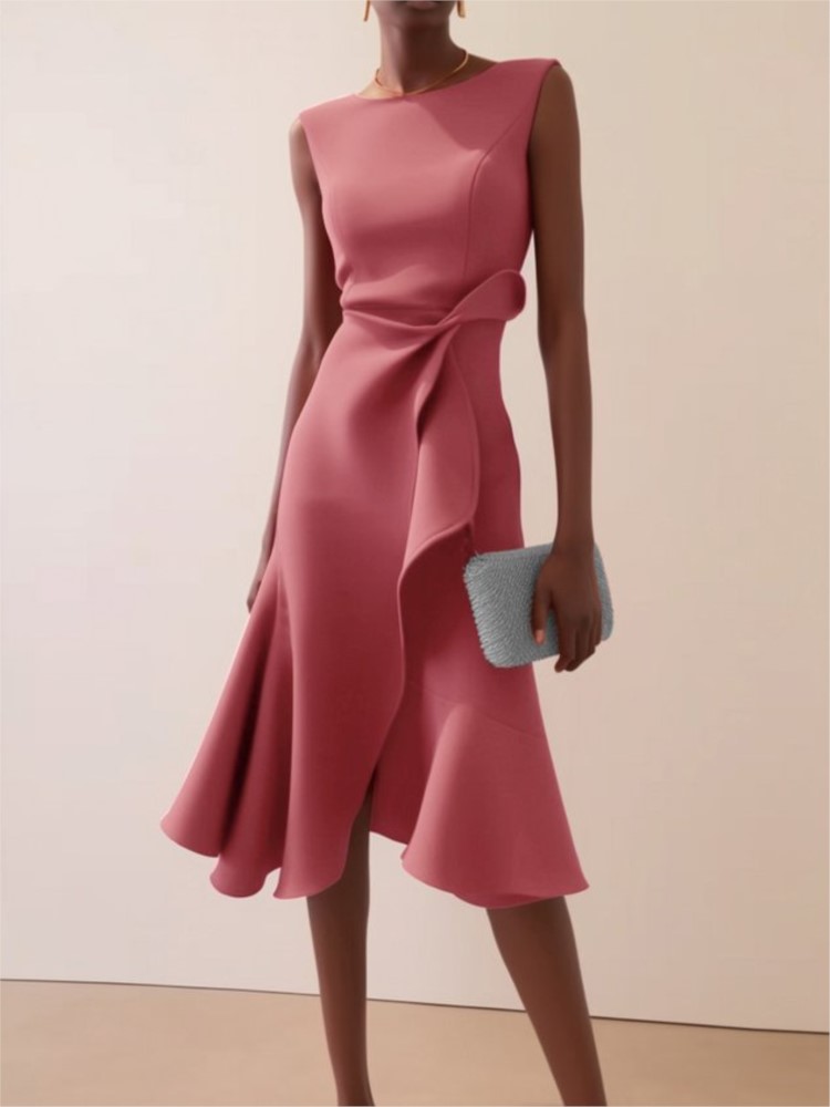 Elegant Women's Evening Dress  - Summer Clothing Drawing review and price