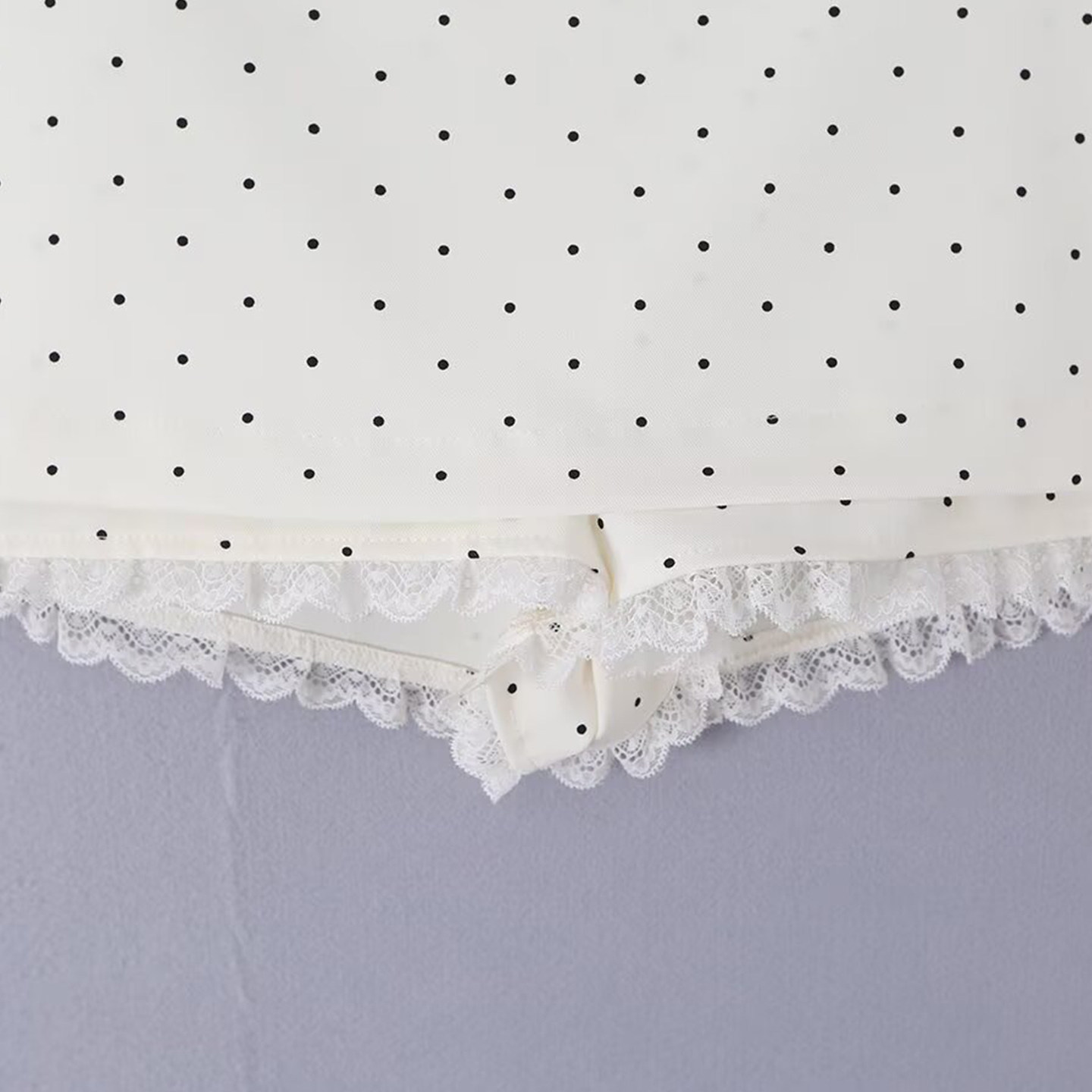 Fashionable Polka Dot Lace A-L - Summer Line Clothing Brand review and price