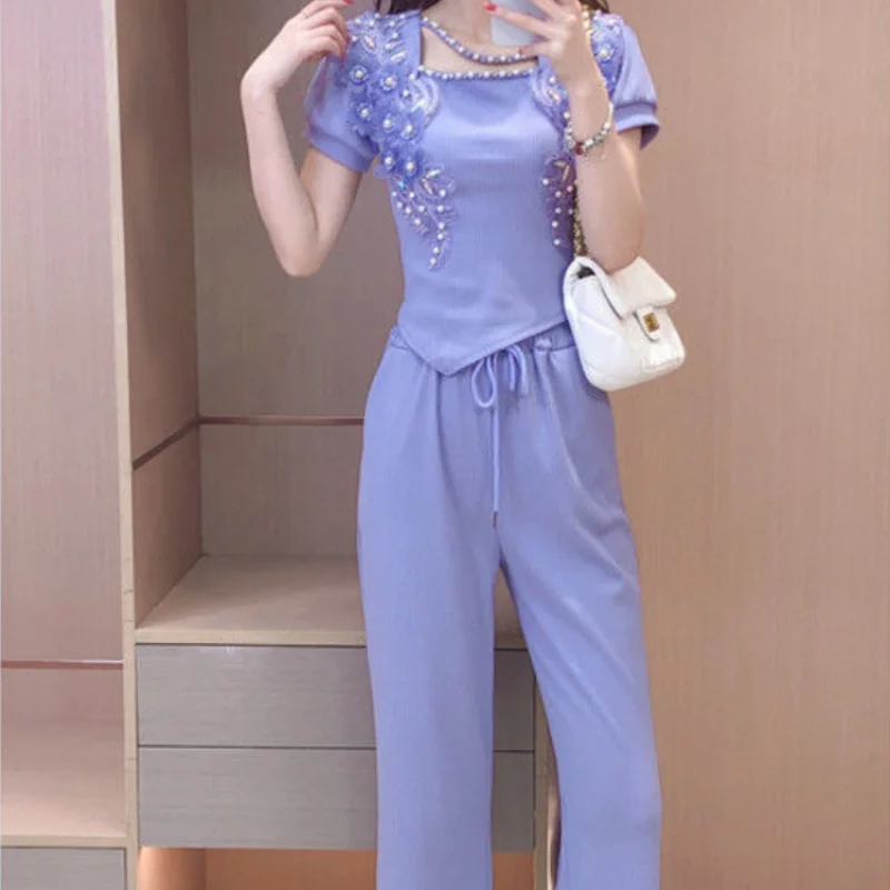Wide Leg Ladies Trouser Purple - Summer Clothing Trends 2025 Women'S review and price