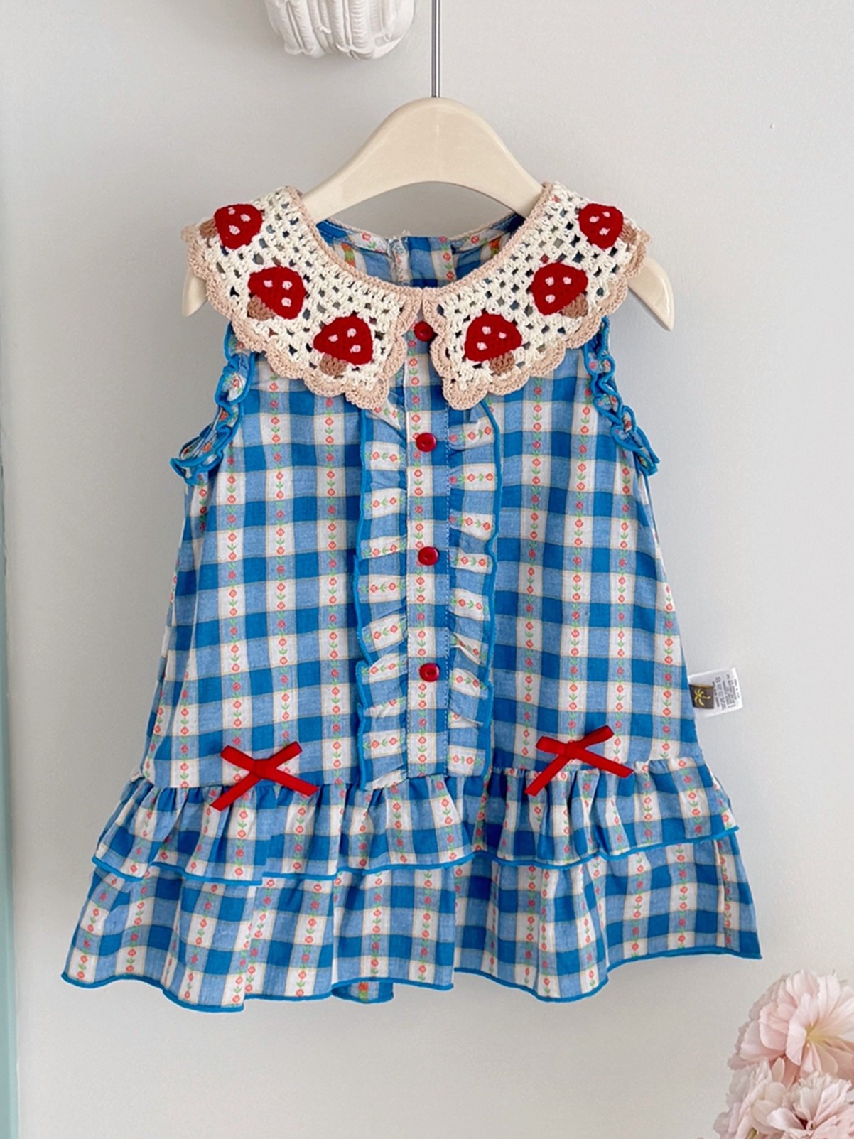 Girls Summer Plaid Strawberry  - Summer Clothing Fabric review and price