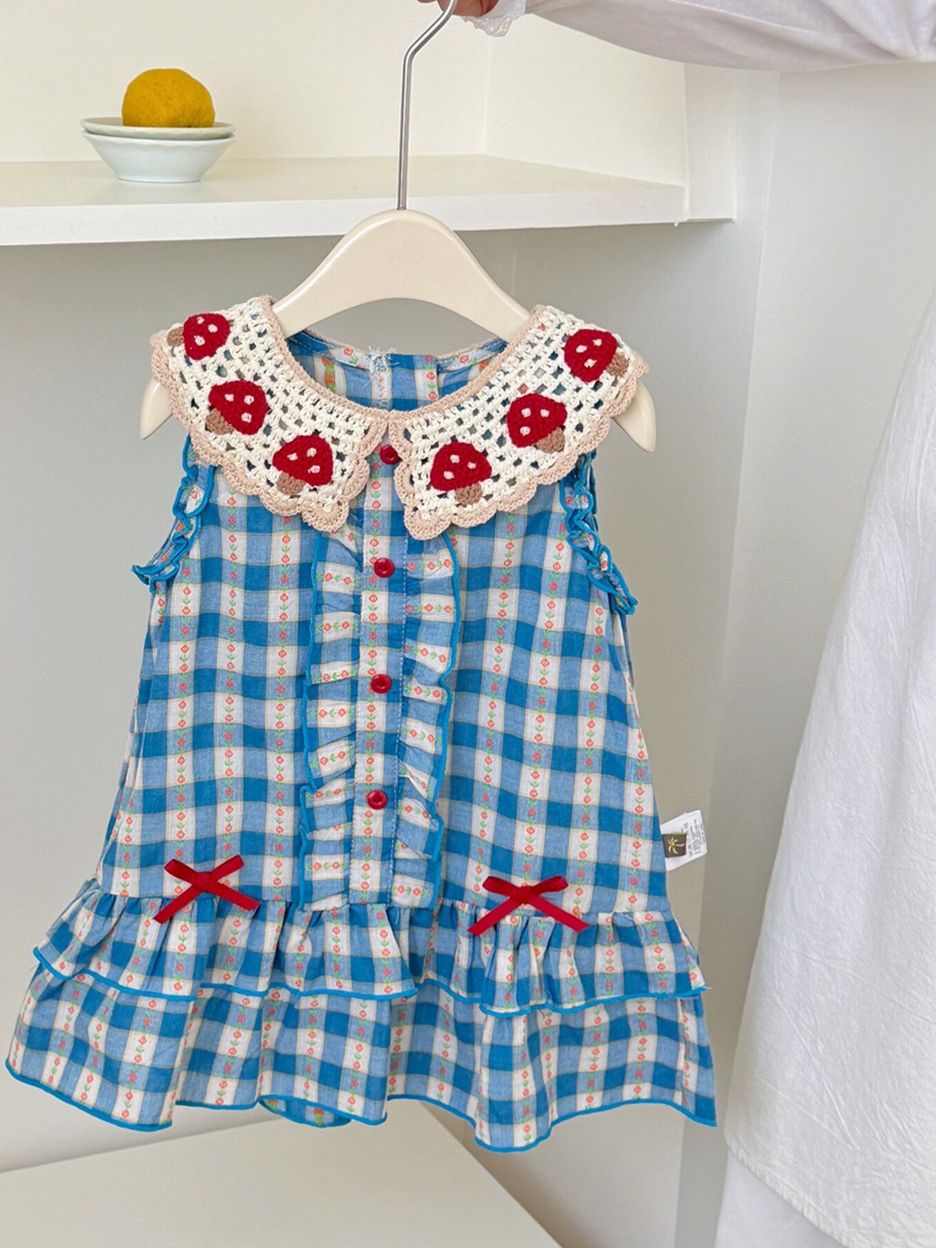 Girls Summer Plaid Strawberry  - Summer Clothing Fabric review and price