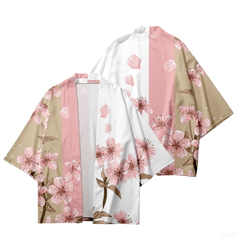 Summer Women Flower Print Kimo - Summer Clothing Sets Men review and price
