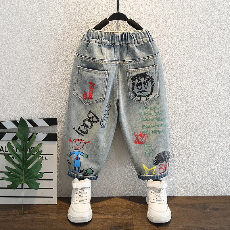 Baby Boy Jeans For Children Ch - Summer Clothing Drawing review and price