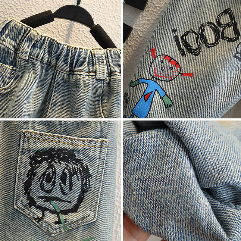 Baby Boy Jeans For Children Ch - Summer Clothing Drawing review and price