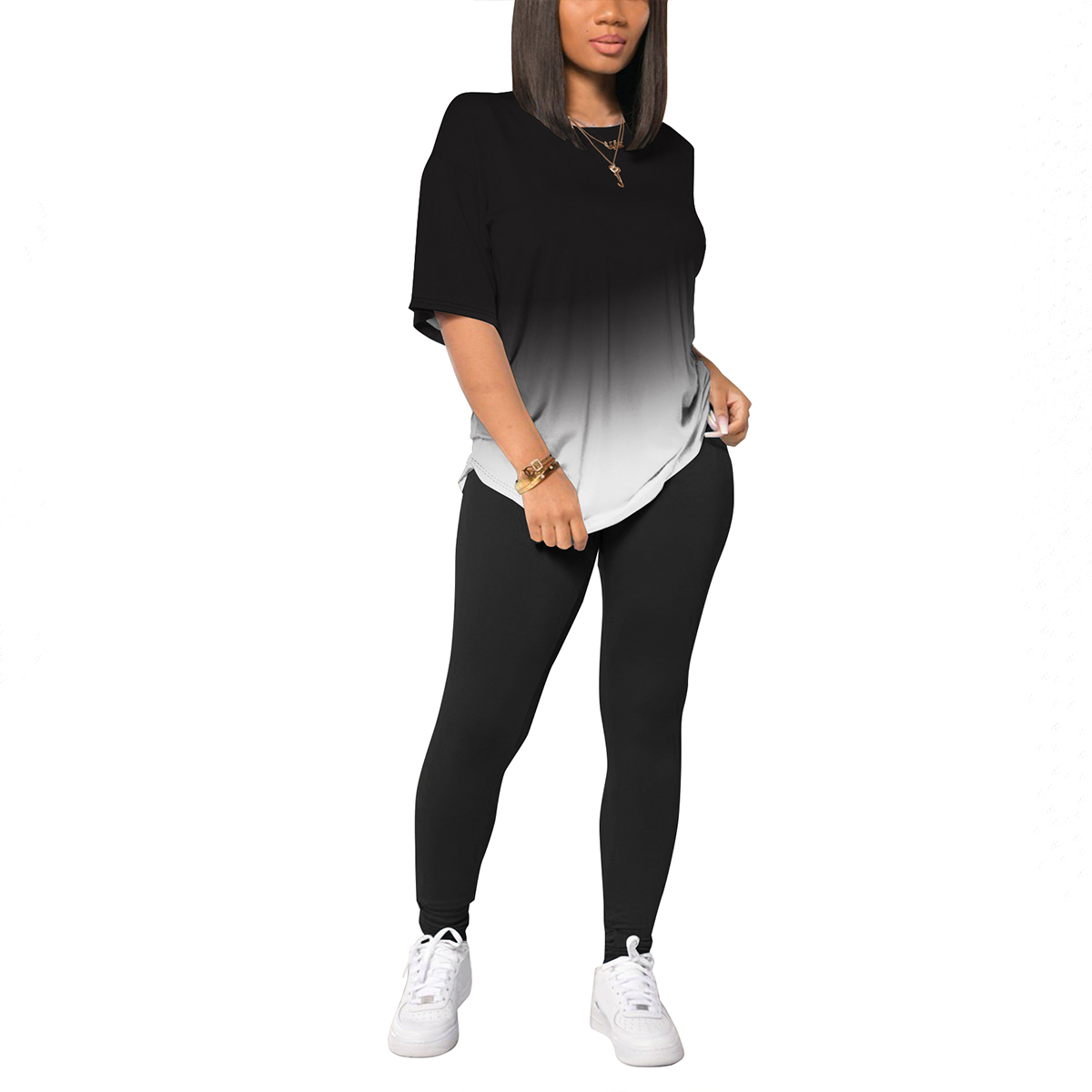 Women's casual two-piece cloth - Summer Clothing Fabric review and price