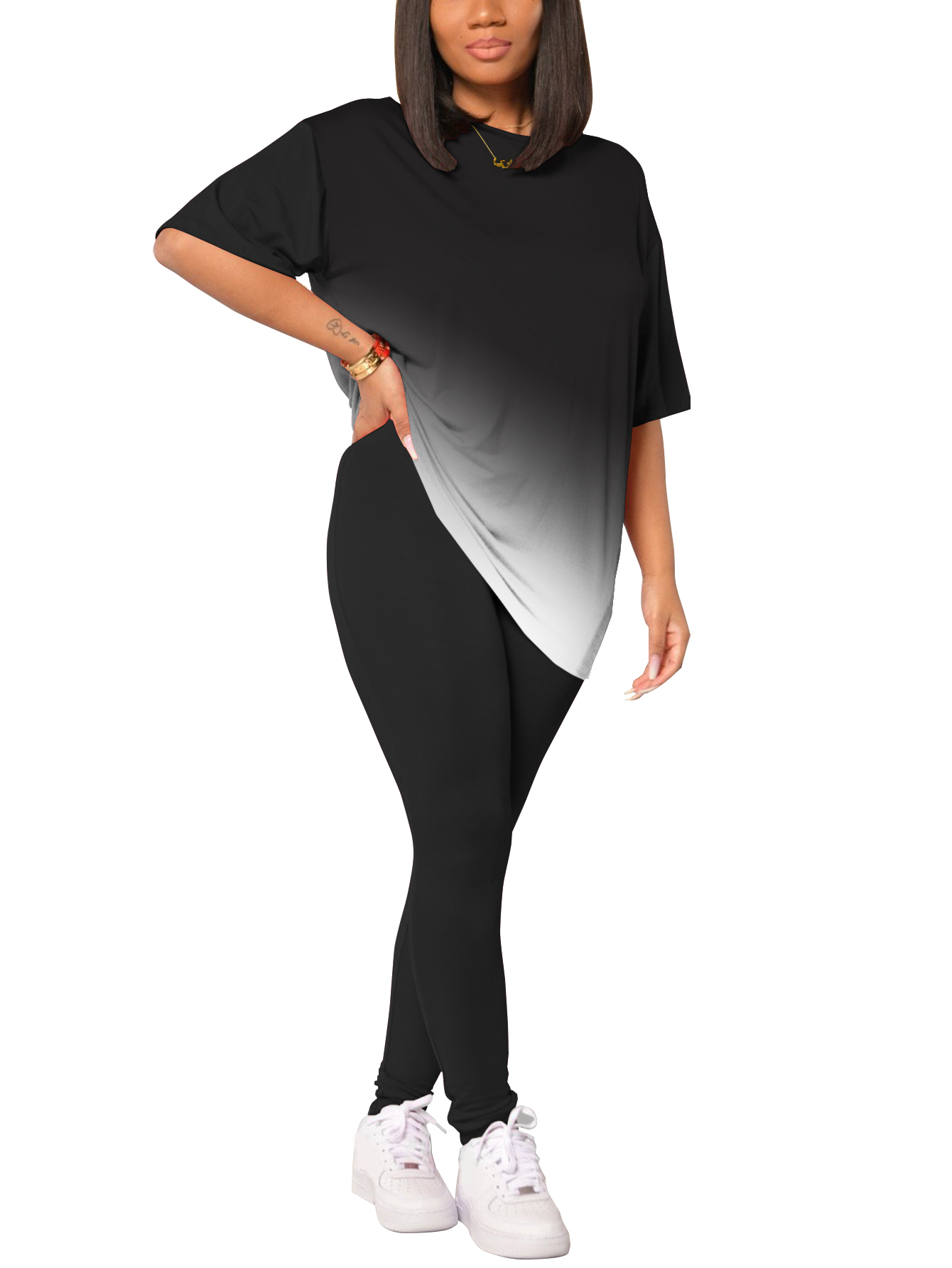 Women's casual two-piece cloth - Summer Clothing Fabric review and price