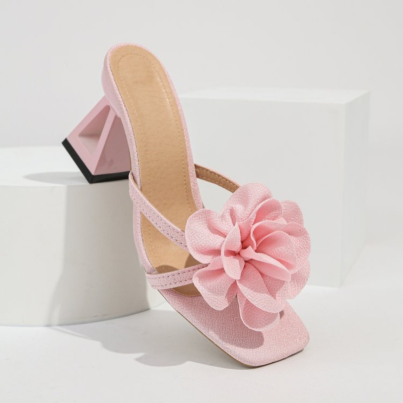 Womens 3D Flower Decor Sandals - Summer Clothing Fabric review and price