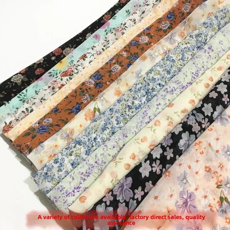 Flower Chiffon Fabric By The M - Soft Summer Yellow Clothing review and price
