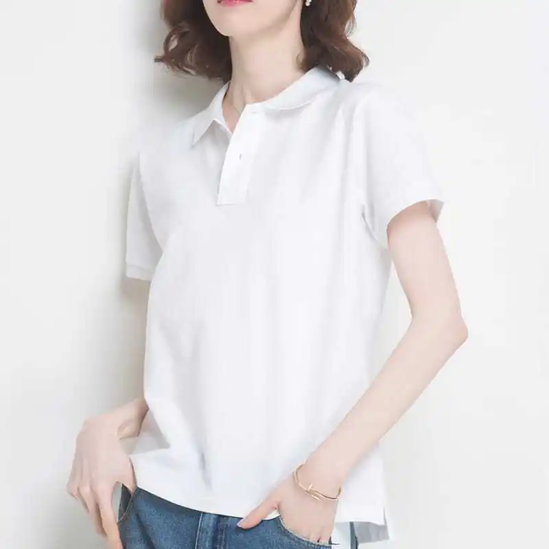 Polo Neck Shirt for Women Plai - Summer Clothing Trends 2025 Women'S review and price