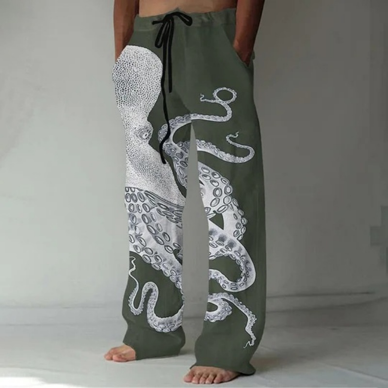 Japanese Art Octopus Graphic P - Japanese Summer Clothing Men review and price