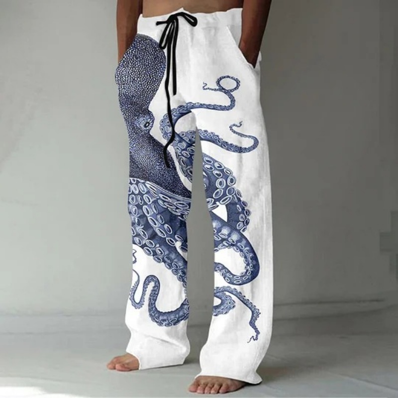 Japanese Art Octopus Graphic P - Japanese Summer Clothing Men review and price