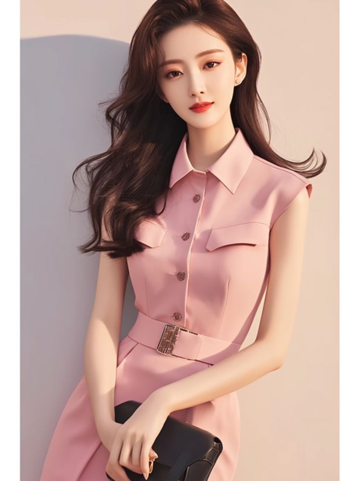 Elegant Pink Long Dress Stylis - Summer Line Clothing Brand review and price