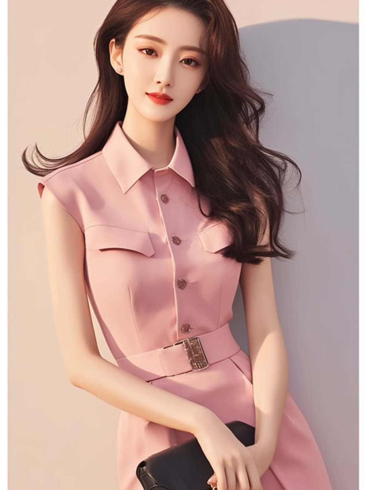 Elegant Pink Long Dress Stylis - Summer Line Clothing Brand review and price