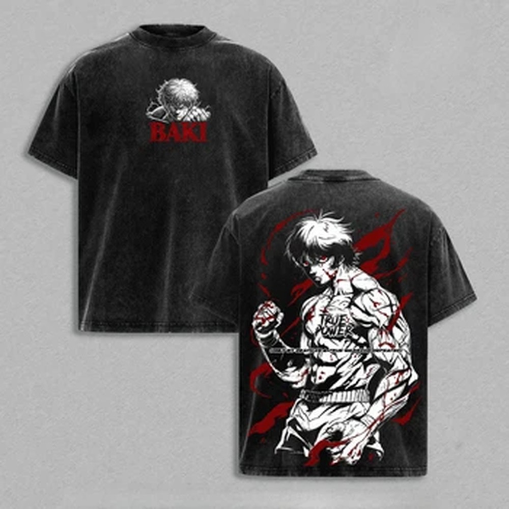 Japanese Anime Baki T-shirt Go - Japanese Summer Clothing Men review and price